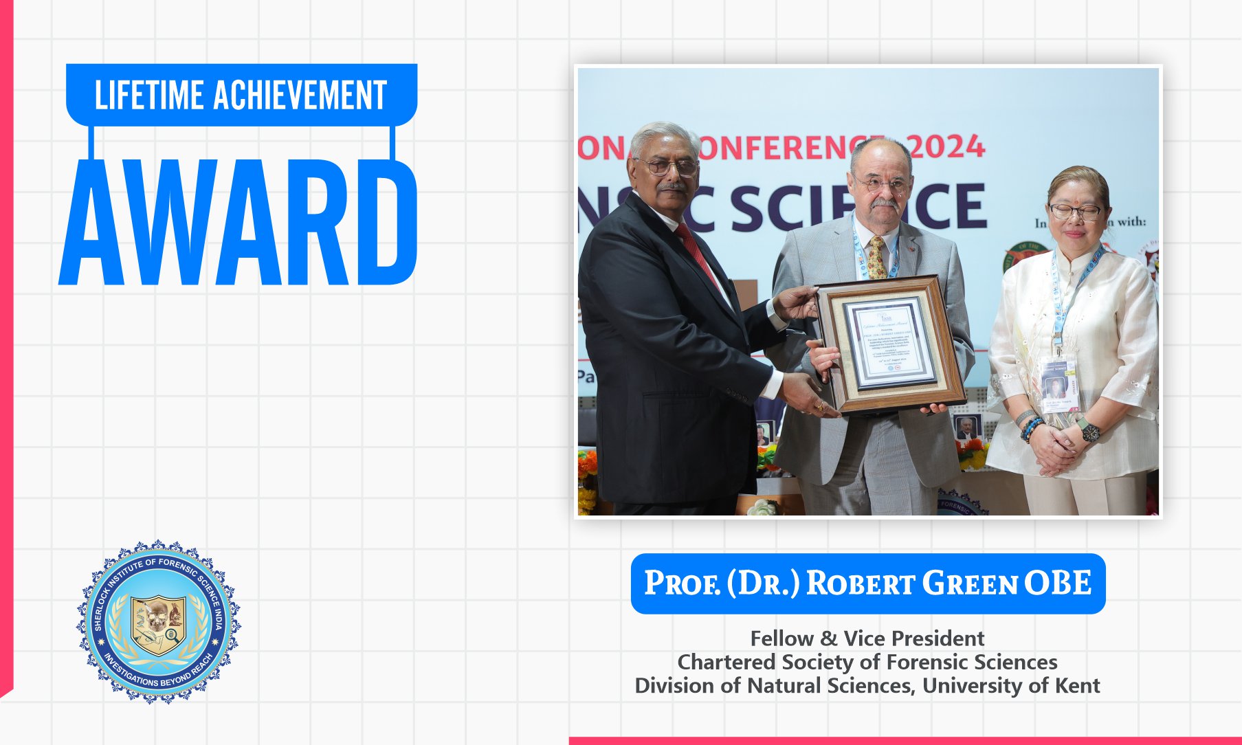 Prof. (Dr.) Robert Green OBE : Lifetime Achievement Award 2024