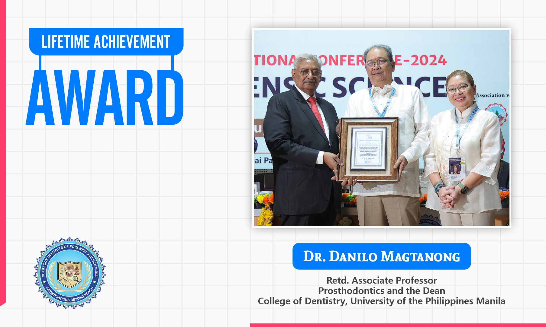 Dr. Danilo Magtanong : Lifetime Achievement Award 2024