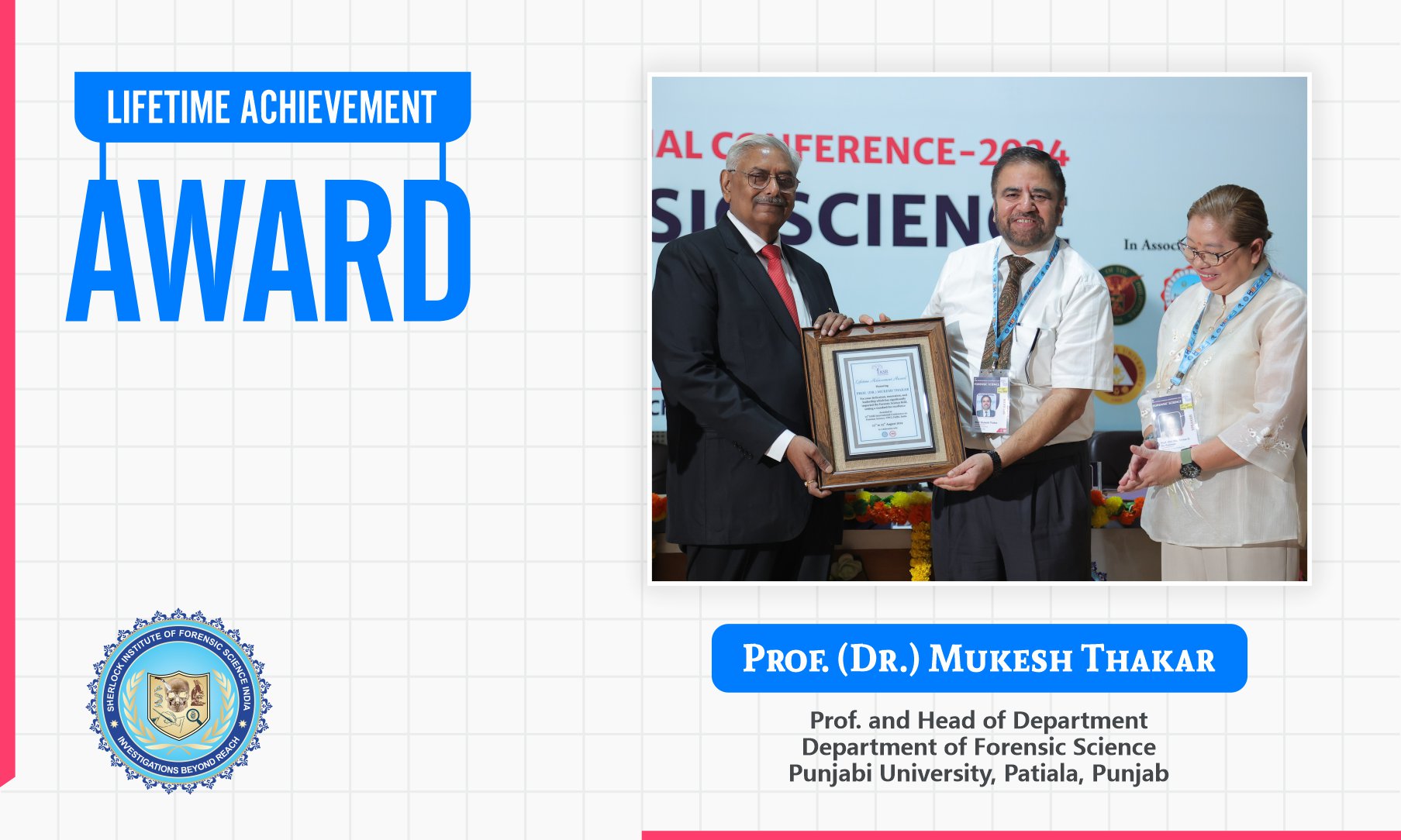 Prof. (Dr.) Mukesh Thakar : Lifetime Achievement Award 2024