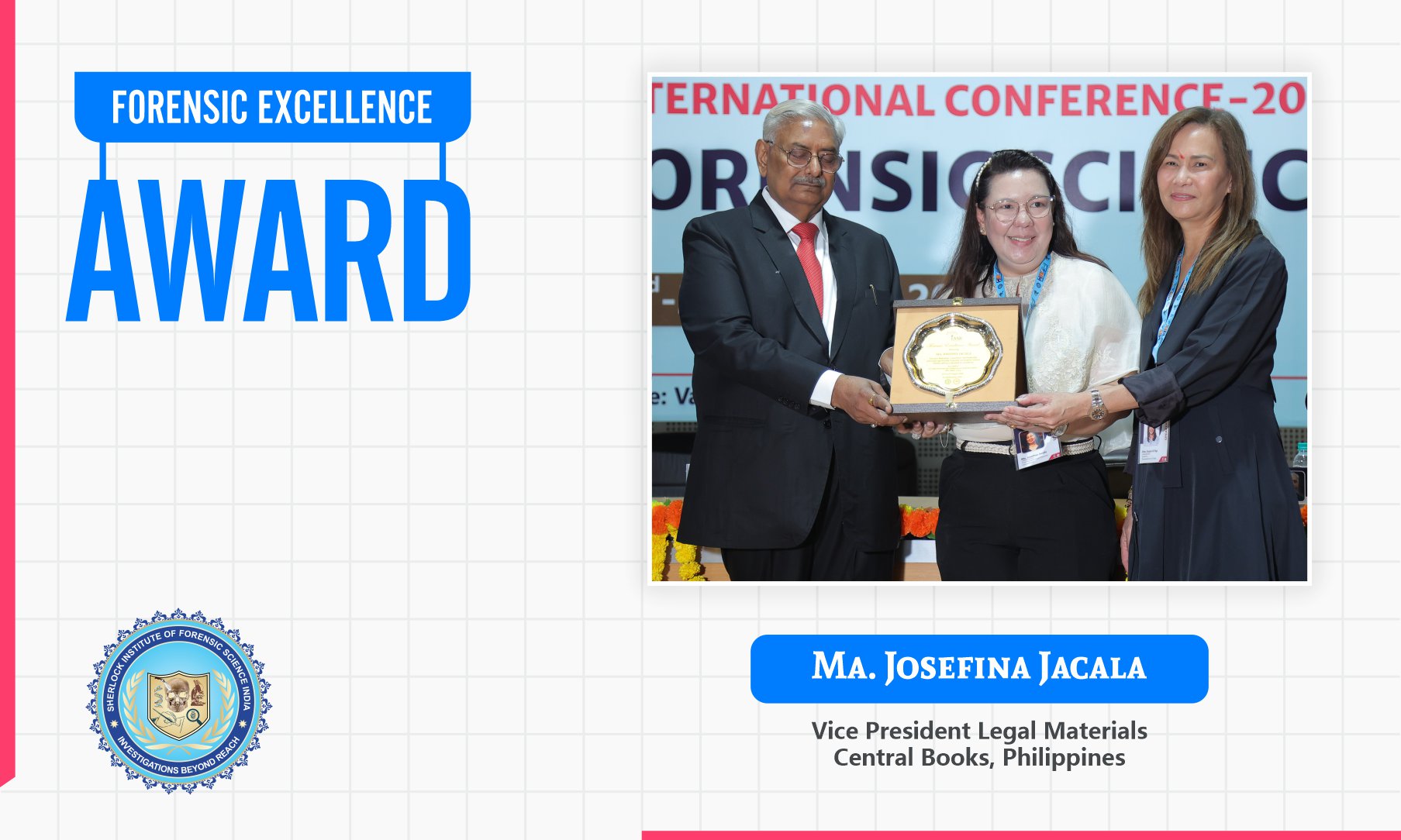 Dr. Ma. Josefina Jacala  : Forensic Excellence Award 2024